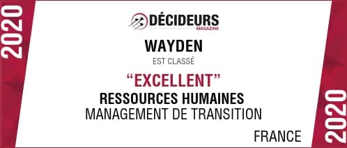 Classement 2020-2021 des Meilleurs cabinets de management de transition : Wayden conserve sa mention « Excellent »